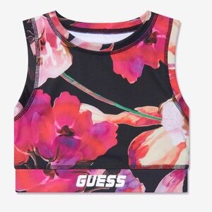 GUESS Girls Branded Sports Top in Pink size 8